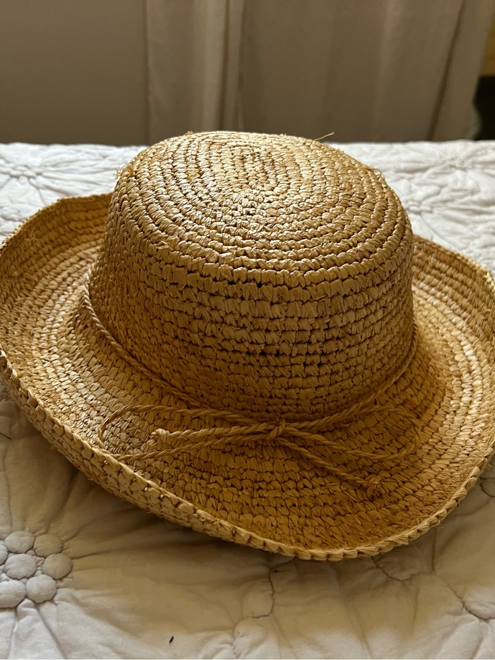 Scala Woven Straw Hat - Natural Tan
